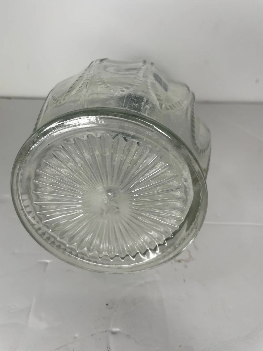 Vintage Avon Glass Decanter Green Stopper Bar Whiskey Bourbon 10.25”